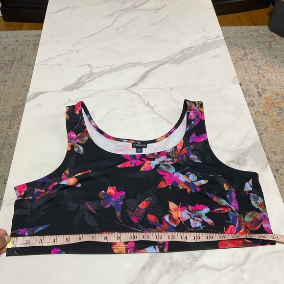 Torrid size 2 (US size 2X) Crop Tank Top Floral Print - Picture 11 of 16